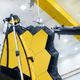 A technician performing final tests of the telescope.